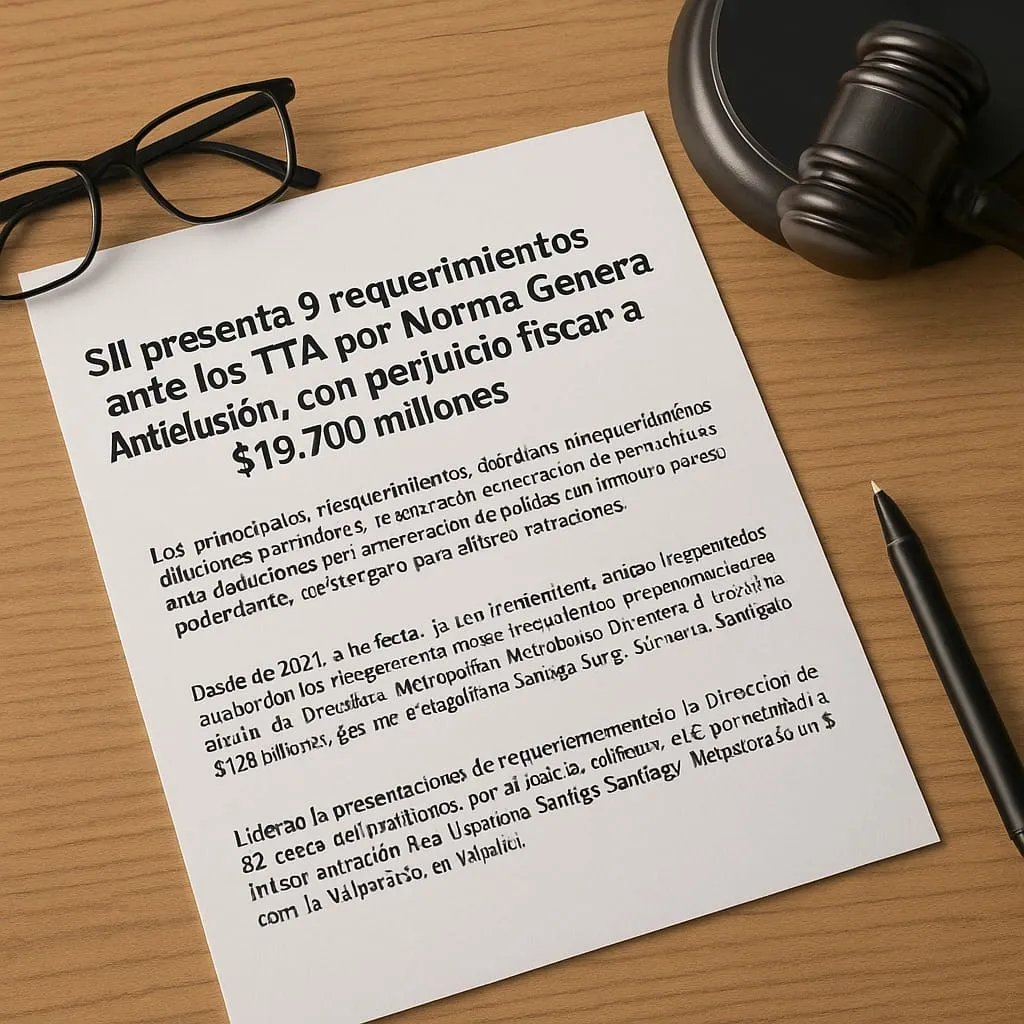 SII presenta requerimientos por Norma General Antielusión