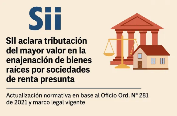 SII aclara tributación de ganancias en venta de bienes raíces