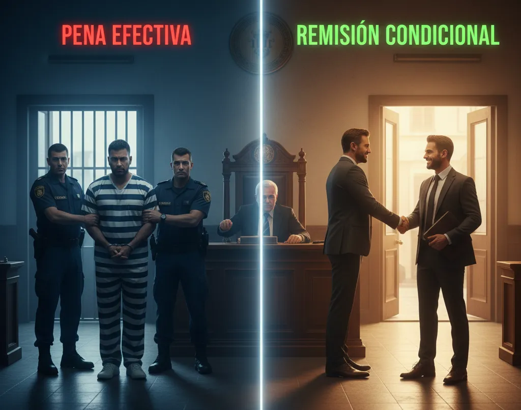 Pena efectiva y remisión condicional en casos tributarios