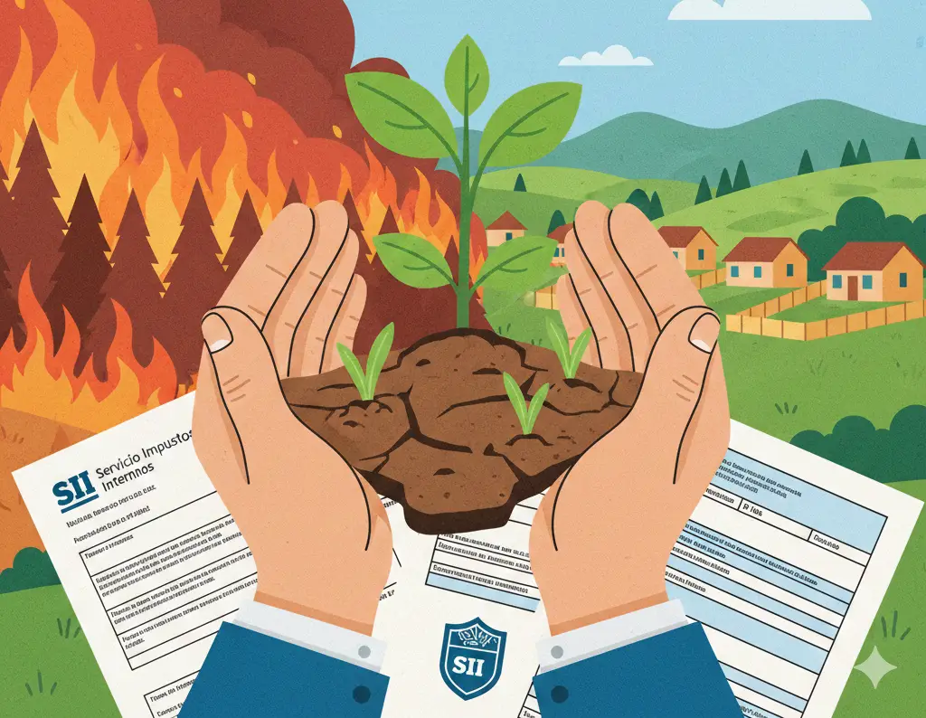 SII anuncia medidas tributarias por incendios en Biobío y Ñuble