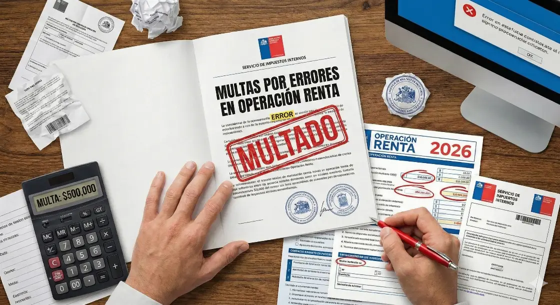 Multas por errores en Operación Renta: sanciones y riesgos.