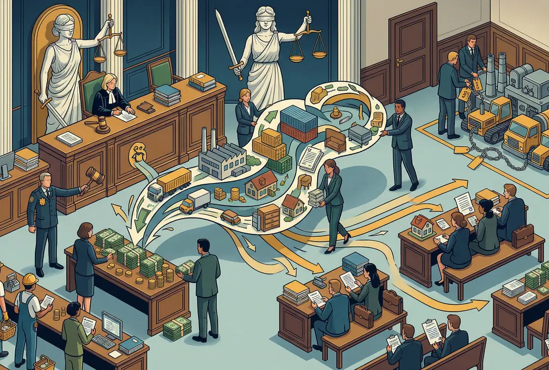 Liquidación concursal: qué pasa con juicios, embargos y cobranzas